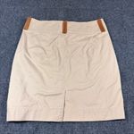 Ralph Lauren Vintage  Sport Skirt Women 12 Beige Leather Strap Equestrian Utility Photo 2