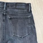 Lucky Brand  High Rise Zoe Straight Jeans in Nopah Fray Faded Black Acid Wash | 8 Photo 6