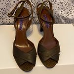 Ralph Lauren  Delanna Brown Python Heels Photo 1