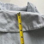 Apiece Apart Off Shoulder Ruffle Crop Top Pale Blue Denim Smocked Back 0 Photo 10