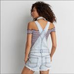 American Eagle Outfitters Be Still My Heart 1-piece Blue Denim Jumper size small Photo 1