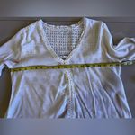 Sweet Wanderer  ‎ Boho Women's Blouse White summer beach lightweight M knitting Photo 4