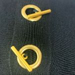 Joseph A  soft black sweater gold tone toggle accents Photo 3
