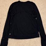 Lululemon  It’s Rulu Run Long Sleeve Size 10 Black Athletic Running Fitted Top Photo 5