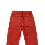 frame denim  Le High Raw Hem Skinny Ankle Jeans Burnt Henna Wash Size 24 Photo 8