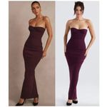 House Of CB  Lucia Strapless Corset Maxi Dress in Grape Size Large Photo 1