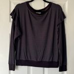 Hard Tail Lightweight Ruffle Trim Sweatshirt Photo 0