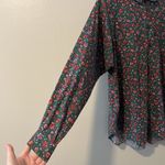 Liz Sport Vintage Dark Floral Whimsical Whimsigoth Button Up M Relaxed Novelty Print Boho Photo 2