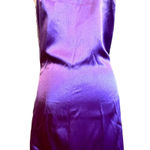 PRETTY GARBAGE LAVENDER NWT SATIN DRESS ADJ CHAIN STRAPS WOMENS SIZE MEDIUM Purple Photo 0