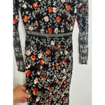 Mac Duggal  93925 Black Mutlicolored Beaded Sequin Long Sleeves Formal Dress sz 2 Photo 7