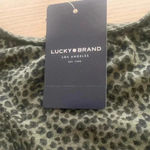 Lucky Brand 🆕Lucky🍀Brand Olive Leopard Print Babydoll Top🆕 Photo 9