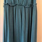 Teal Gauzy Sleeveless Scoop Neck Tank Sundress w/ Waist Tie Photo 4