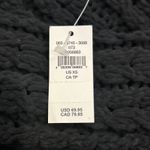 Aerie offline Sweater Womens XS Black Open Knit Long Sleeve 1/4 Zip New Photo 2