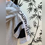 Calvin Klein Womens Size XL Grey Short Sleeve Pullover Hoodie Photo 2