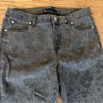 Vera Wang Simply  Pants Denim Metallic Skinny Black Women's Size 10 Photo 1