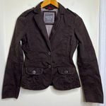 Esprit Dark Brown Blazer Coat Jacket Women’s Size 4 | 2 Button Front Photo 0