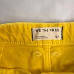 Free People Vibrant Yellow Jean Shorts Photo 6