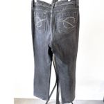 Chico's Platinum Women’s Straight Leg Gray Black Jeans, Size 1 Short Photo 3
