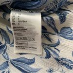H&M Off Shoulder Blue and White Floral Blouse Photo 3
