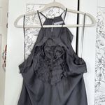 Violet+Claire Y2k rosette ruffle detail satin tank Photo 2