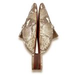 Sam Edelman  Evelan Chain Loafer Mule Wheat Multi Leather Snakeskin Print Size 9 Photo 11