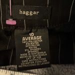 Haggar size 10 black with white‎ pin strip dress pants Photo 2