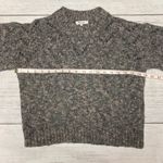 Madewell Pointelle Bubble Sleeve Pullover Wool Sweater Gray Size Small Photo 4