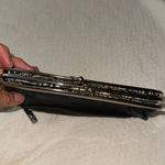 Hobo International Clutch Lauren Black Leather Wallet with added silver zipper Photo 10