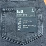 Paige NWT Women's Robbie Vintage Covered Button Fly Raw Hem High Rise Short 24 Photo 6