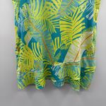 Tail Green & Blue Tropical Palm Tree Print Short Sleeve Activewear Dress Sz XL Photo 2
