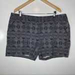 Falls Creek  Navy Ikat Shorts Size 18 Photo 0