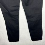 J Brand  Mid-Rise Straight Crop Dark Wash Black Distressed Jeans Size 24 (24x25) Photo 6