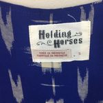 Anthropologie  Holding Horses Blue Tunic Top Photo 3