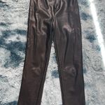 White Fox Boutique Black Leather Pants Photo 1