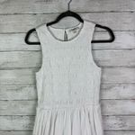 Madewell The Melody Bubble-Hem Smocked Midi Dress white Size Small Photo 3