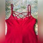 Vintage Evan Picone sleeveless red strappy maxi formal dress, size 16 Photo 9