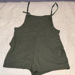 Altar'd State Jane Olive Green Shortalls Photo 0