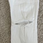 Abercrombie & Fitch  White Ultra High Rise Ankle Straight Jeans Photo 6