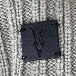 ALLSAINTS  Ribbed Knit Scarf Serepentine Green Rectangular Photo 3