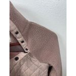 Abercrombie & Fitch  XS Sherpa Fleece Quilted Mock Neck Snap Pullover Sweatshirt Photo 8