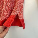 Aerie  AMERICAN EAGLE Heathered Crew Sweater Cream Ivory Coral Colorblock Cotton Photo 9