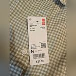 Uniqlo  Olive Checkered Linen Shirt Photo 4