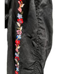 Topshop Floral tie back crop top Black Size 2 Photo 5