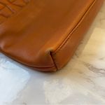 Badgley Mischka Quilted Brown Leather Shoulder Bag Flap Medium Sized Gold Chain Photo 7