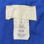 J.Crew  Taryn Dress 100% Silk Chiffon Casablanca Blue Cocktail Formal Size 8 Med Photo 3