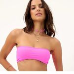 frankie's bikinis NEW Frankie’s Bikinis Jean Bandeau Bikini Top Andrea Mini Skirt Watermelon Photo 3