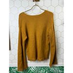 Anthropologie  Yellow Joy Fringe Sweater in Mustard - Size - XS Photo 2