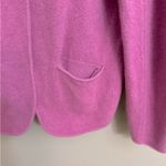 Eileen Fisher Purple Lilac Button Boiled Wool Cotton Cardigan Jacket Size Large Photo 2