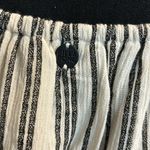 Billabong Off The Shoulder Ivory/Black Adjustable Spaghetti Strap Top Photo 4