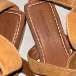 Bernardo  Tan Suede and Leather Buckle Sandals Photo 2